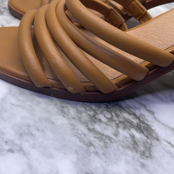 Women’s Madewell Addie High Heeled  Mule Desert Camel Leather Size 7.5 - Picture 15 of 16